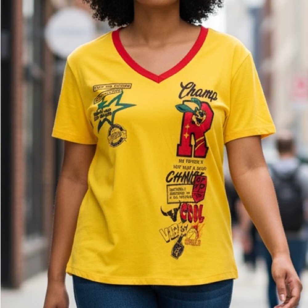 On Fire V-Neck
